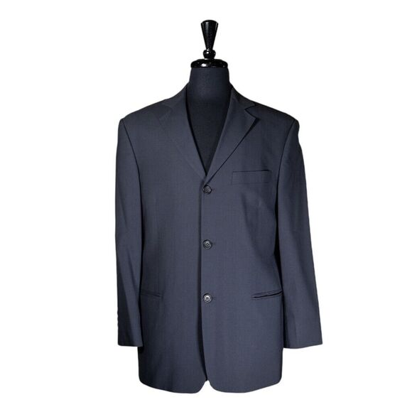 Brooks Brothers Mens Blazer Gray 100% Wool Button Lined Jacket